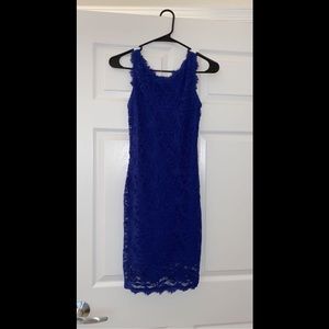 Blue bodycon dress
